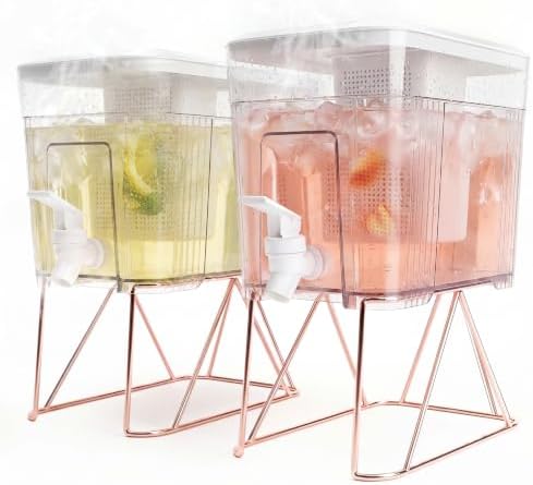 Modular Dispenser Amazon.com: Kuguar 2 Pack Drink Dispenser,1.6 Gallon Each Beverage ...