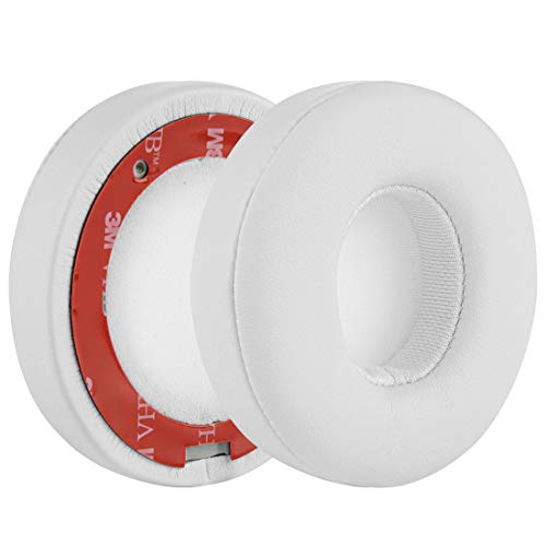 Geekria Replacement Ear Pads Compatible with Beats Solo 2 Wireless (B0534) On-Ear Headphones Ear Cushions, Repair Parts (White) miniatura 2