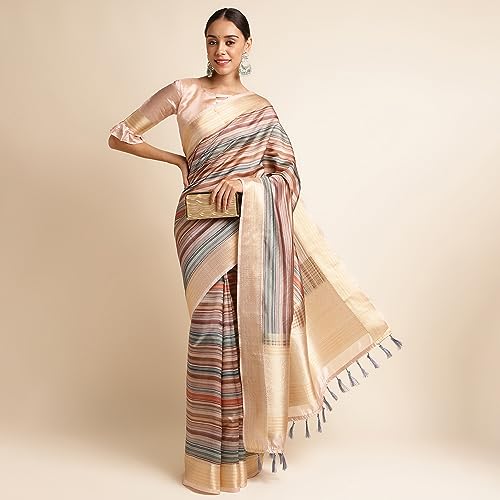 DOI MOI brown banarasi silk saree – image 4