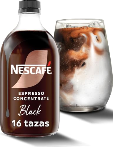 NESCAFÉ Espresso Concentrate Black 500 ml | Café concentrado líquido sin azúcar ideal para preparar iced coffees y lattes con preparación rápida en casa