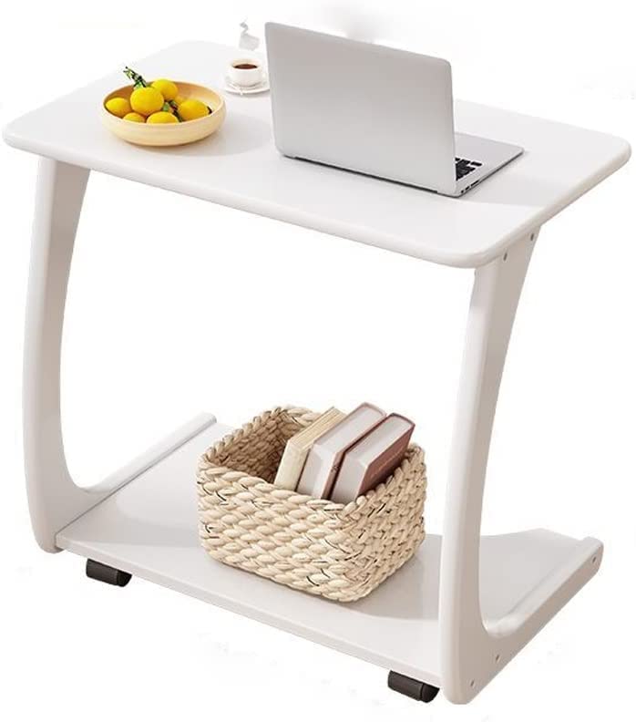 Table basse bois massif LiChA structure robuste en blanc 63CM