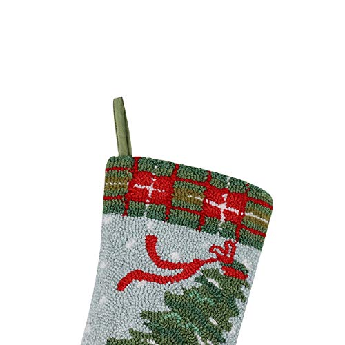 Alice Doria 21“ Handmade Hooked Vintage Red Pickup Truck And Tree Christmas Stocking With Beautifully Detailed Pattern #TOP2
