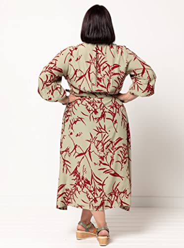 Style Arc Sewing Pattern - Millicent Wrap Dress (Sizes 10-22) #TOP4