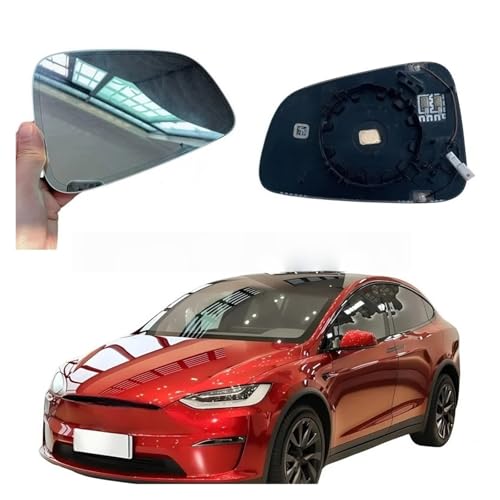 Verre de rétroviseur chauffant anti-éblouissement pour Tesla Model X droit