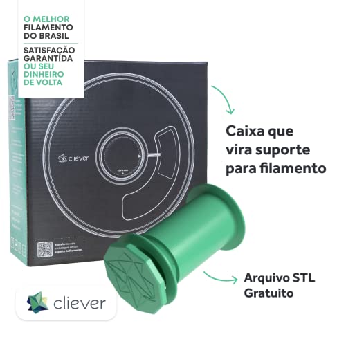 FILAMENTO PLA CLIEVER 3D 1KG - 1,75mm - AZUL ESCURO PEROLADO