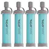 4 Packs of Water Filter Straws, Portable Personal Water...