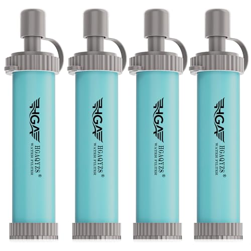 4 Pack Water Filter Straws for Camping & Travel