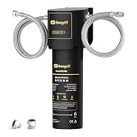 Ibergrif Sistema di filtro dell'acqua per sotto il lavandino, certificato NSF/ANSI 42, riduce il cloro, piombo, fluoro, cattivo gusto e odore, installazione rapida, nero-M91009