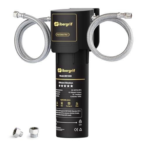 Ibergrif Sistema de Filtro de Agua para Debajo del Fregadero, NSF/ANSI 42