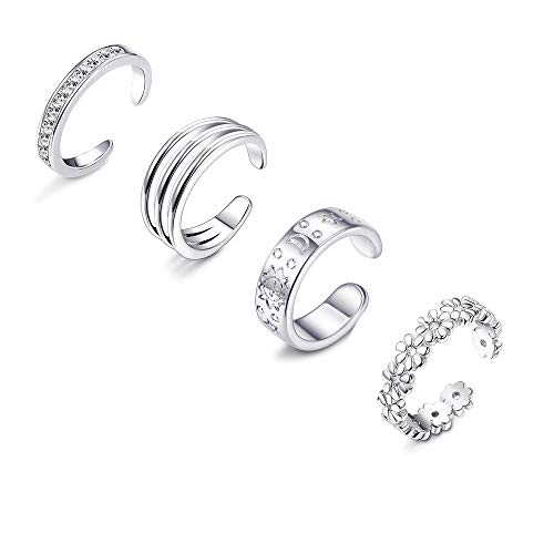 LOYALLOOK 4-8Pcs Starfish or Turtle Turquoise Stone Pendant Anklets Bracelets&Toe Ring Layered Boho Alloy Chain Anklet Heart Women Girls Bead Beach Anklet