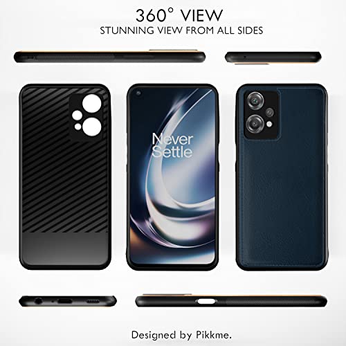 Image of Pikkme Oneplus Nord Ce 2 Lite 5G Back Cover | Flexible Pu Leather | Full Camera Protection | Raised Edges | Super Soft-Touch | Bumper Case for Oneplus Nord Ce 2 Lite 5G (Blue)