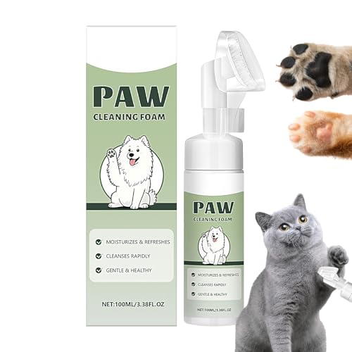 jamgeery 犬用足洗浄クリーナー,シリコンブラシ付きクリーニング用品,100ml 犬用泥はね足お手入れ洗浄器 - 汚れた泥だらけの子犬子猫小型中型大型犬種旅行アウトドア散歩浴用