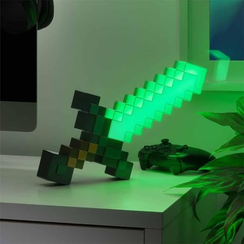 Minecraft Diamantschwert Licht - Offiziell lizenziertes Merchandise, 3 dynamische Lichtmodi mit Sound-Reaktion… – Ansicht 5
