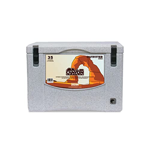 Canyon Coolers Outfitter 35 Rotomolded Cooler White Marble