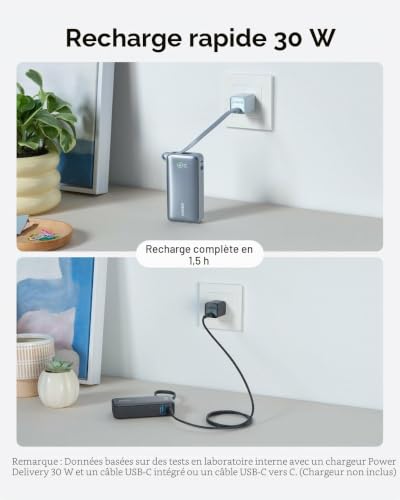 Anker Powerbank 545 Nano Noir 10 000 mAh