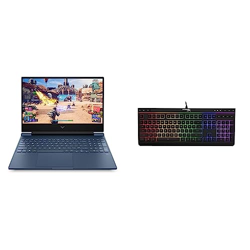 Image of HP Victus Gaming Laptop AMD Ryzen 5 5600H 15.6 inch(39.6 cm) FHD IPS Gaming Laptop & HyperX Alloy Core RGB - Membrane Gaming Keyboard