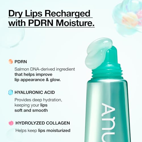Anua PDRN Lip Serum, Long-lasting Hydration for Dry, Cracked Lips, Non-Sticky Moisturizing Lip Care with Salmon DNA, Hyaluronic Acid & Collagen, Korean Skincare, 0.33 fl.oz - Image 4