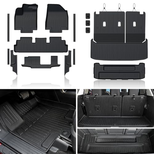 Image of Floor Mats for Nissan Pathfinder 2022-2026 7 /8 Seats w /Cargo Mat