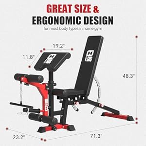 All in One Home Gym System Workout Station with Weight Bench, Multi-Function Smithe Machine Power Cage with Cable Crossover, Tripe-Sided Independent Load Posts Functional Trainer, Red All in One Home Gym System Workout Station with Weight Bench Multi Function Smithe Machine Power Cage with Cable Crossover Tripe Sided Independent Load Posts Functional Trainer Red