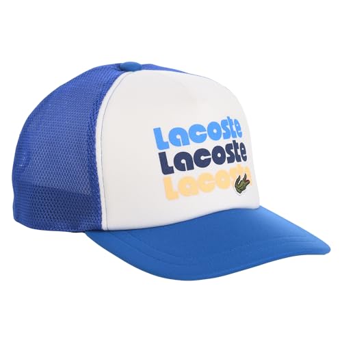 [ラコステ] 帽子 メンズ レディース PRINT MESH CAP（プリント メッシュキャップ） L1305 ブルー 58サイズ lsc1305-blue-58