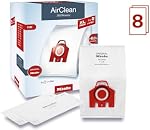 Miele Original FJM XL AirClean 3D Efficiency Dust Bags for Miele Complete C1, Compact C1/C2 and S6/S4 Vacuum Cleaners, 8 x Dust Bags, 2 x Motor Protection, 2 x Exhaust Filters, Value Pack - 10455190