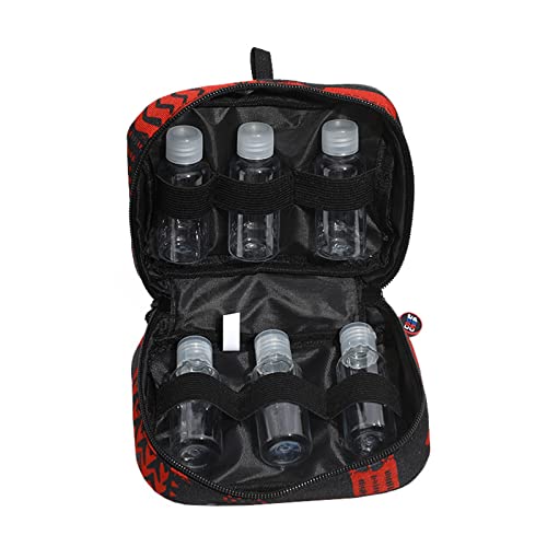 RoseFlower 6PCS Juego de Botes para Especias, Botella para Aceite y Salsa, Portátil Tarros de Especias, Botella de Aceite con Bolsa de Almacenamiento para Camping Acampar Barbacoa Picnic Viajes