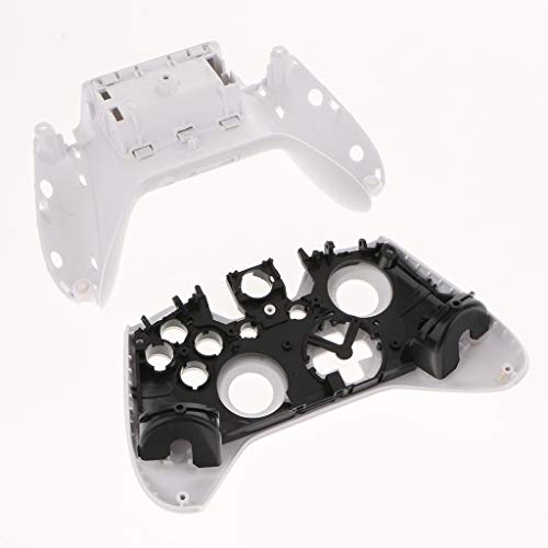 Capa de substituição branca completa para controle Microsoft Xbox One Elite com pegas de placa front