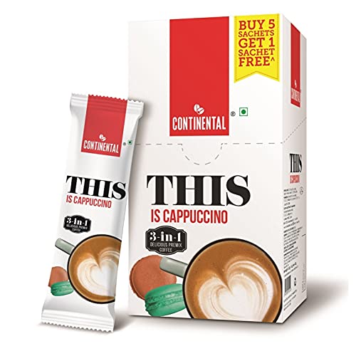 Image of Continental This Suction Mug | Spill-Proof | Travel Friendly | Free Cappuccino (Box of 6 Sachets)