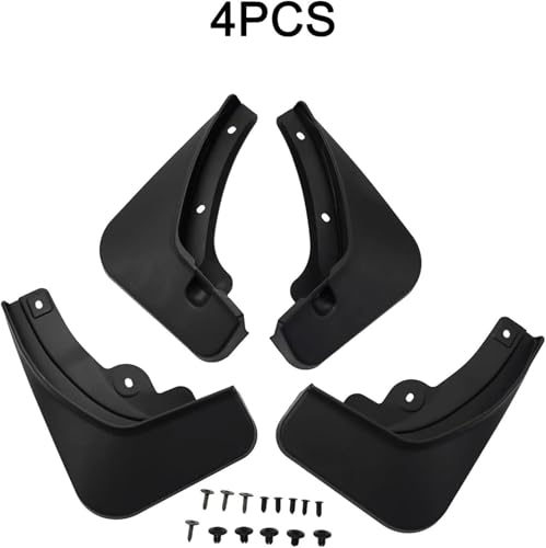 Guardabarros delanteros negros para Hyundai Ioniq 5 2020+ con 4 protectores contra salpicaduras 3