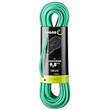 EDELRID Eagle Lite Pro Dry 9,5 mm Kletterseil, Bright Green, 50m