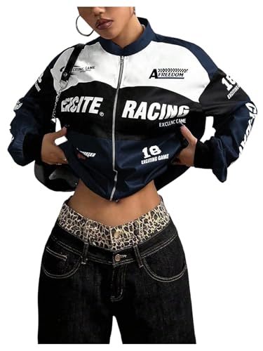 ジャケット・アウター SEGURA y2k Riders Racing Cropped Jacket PUNK SYLE PU LEATHER CROPPED JACKET – Craze Cabin
