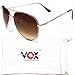 Vox Women's Aviator Sunglasses With Rhinestones, Classy Designer Fashion Eyewear