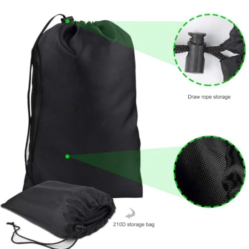 Bolsa de hojas resistente y duradera para tractores de césped con gran capacidad 4