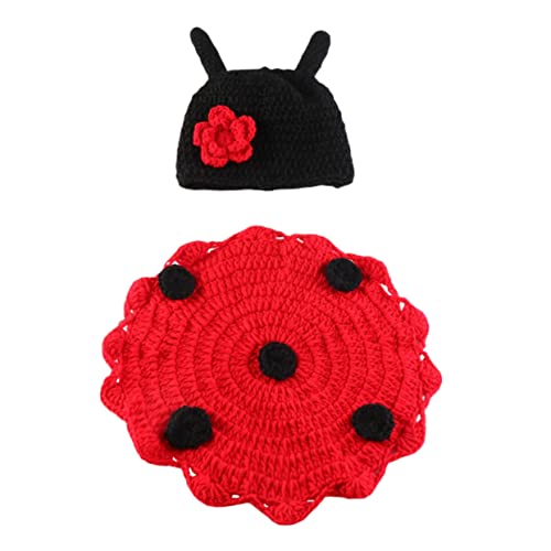 Servizio Fotografico Per Neonato Vestito Da Coccinella Per Accessorio Per Foto A Forma Di Set Di Costumi Per Fotografia Lavorati A Maglia E Alluncinetto