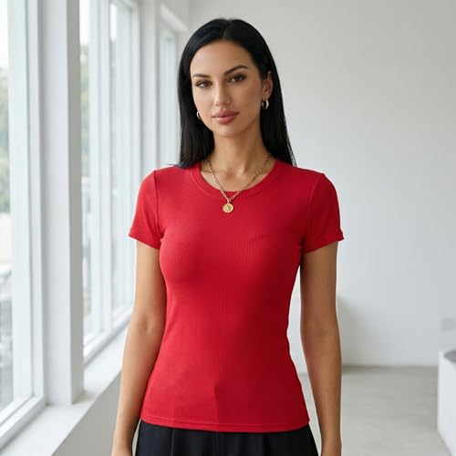 Image of ASAIR Ribbed Tshirt for Women