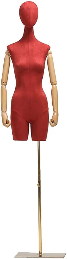 Amazon Co Jp 女性のマネキントルソ赤い人間の頭のドレスフォームスクエアベースマネキンの高さ95 Cmの服のドレスの表示に使用 Color 赤 ホビー