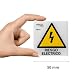 Normaluz RD39607 - Señal Adhesiva 10 Unidades Riesgo Eléctrico Rayo Adhesivo de...