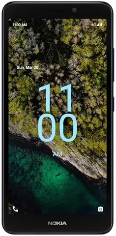 Nokia C100 | Android 12 | Unlocked Smartphone | All Day Battery | 2GB RAM | 32GB Storage | 5.45 Inch Screen | 8MP Camera | Navy Blue