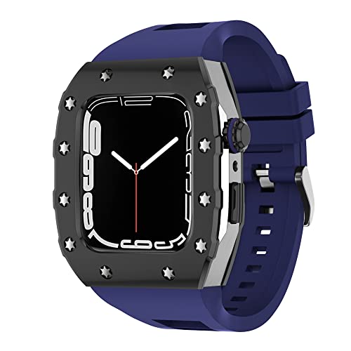 Protégez votre Apple Watch 45mm des rayures avec ce kit boîtier métal et bracelet caoutchouc