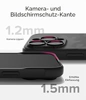 Ringke Onyx Magnetic für iPhone 16 Pro Max Hülle, [Kompatibel mit MagSafe] Griffig rutschfest Anti-Fingerabdruck Stoßfest Kratzfest Handyhülle mit Präzisen Kameraausschnitten - Camo Black – Ansicht 9