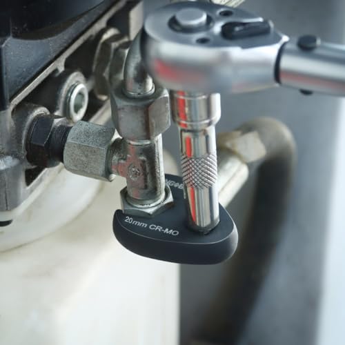 BINGCOBBER 13 Pieces 1/2”Crowfoot Wrench Set,20-32MM Metric Chromium Molybdenum Steel Open End Drive Crows feet Spanners Wrench Set - Image 7