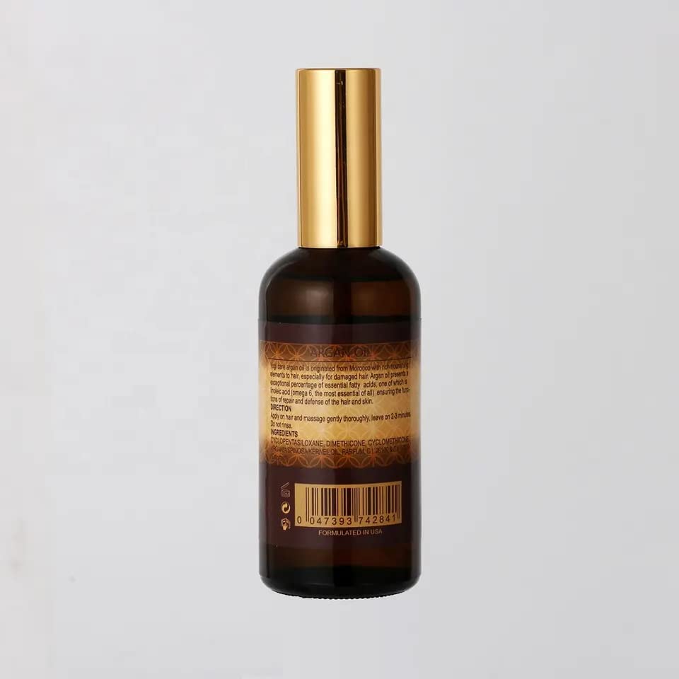 Organ Oil Morocco Organic Hair & Body Serum 100ml - Sulfate Free Argan Oil for Color Treated, Damaged, Curly and Dry Hair