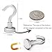 MHDMAG Magnetic Hooks Refrigerator, Cruise Ship Accessories,22 LBS Super Magnets with Neodymium Rare Earth for Hanging, Door Holder, Keys, Home, Office, Refrigerators, BBQ, Pack of 10