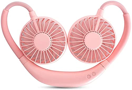 Mini ventilador pequeño para combatir el calor ventilador de cuello portátil con luz