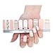 HIGH'S 20pcs Color Street Nail Polish Strips Stickers Adhesive Incoco Nail Art Decals Manicure Kits for Women Girls Fingernail Toenail Decoration,Memory