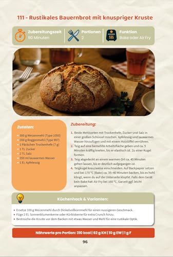 Foto des Ergebnisses und Zeitangabe für faule Köche. (118 Zeichen) - Detailansicht von Ninja Rezeptbuch Deal: Faule...
