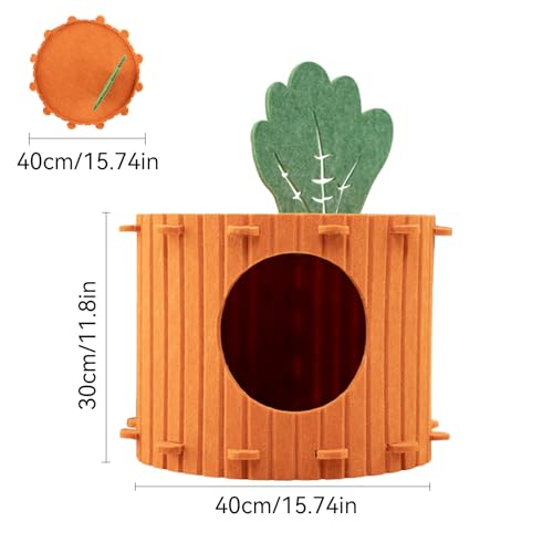 Niche couverte pour chat et petit chien nid amovible taille S - 6