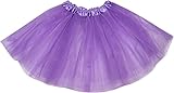 Tutus for Women and Big Girls, Colorful Tulle Skirts 80S Princess Dance Tutu for Running,Halloween Party,Cosplay Costume (Light Purple)