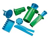 Ameisenkeks® Modellier Sand Burgformen Set, 8-teilig – Sandformen & Werkzeuge für Kinder – Burgbau-Set mit Förmchen und Spachtel, ideal für kinetischen Sand, Strand & Sandkasten