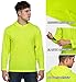 ProtectX 2-Pack Men High Visibility Lightweight Long Sleeve Hoodie, UPF 50+ Sun Protection T Shirts, SPF Outdoor UV Shirt, Neon Green - Large